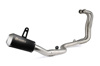 Brock's VZ9 Veloce Electro-Black Full Exhaust Fits 13-17 Kawasaki Ninja 300