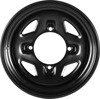 Sedona Steel Wheel 14x7 4/156 4+3 Black 14mm ATV/UTV - 14x7 steel wheel, 4/156 bolt, black, 14mm lug for ATV/UTV