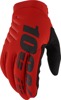 100 Percent Brisker Gloves Red 2X-Large Offroad - Warm insulated MX gloves for cold weather, size 2X-Large