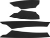 WSM Traction Mat Set Black For Sea-Doo RXT X 260 RXT iS 260 GTX LTD iS - Black traction mat set for Sea-Doo RXT/GTX models