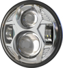 Pathfinder 5 3/4 Inch LED Headlight Chrome - LED chrome headlight, 5 3/4 inch diameter