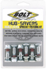 Sprocket Fastener Double Locked Sprocket Bolt Kit - 6 Silver Bolts/Nuts