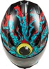 FLY RACING Revolt Space Creep Helmet Light Blue MD - ECE/DOT approved helmet in Light Blue MD
