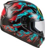 FLY RACING Revolt Space Creep Helmet Light Blue MD - ECE/DOT approved helmet in Light Blue MD
