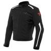 Dainese Hydraflux 2 Air D-Dry Jacket Black/White Size 62 - Textile riding jacket with waterproof liner, Size 62