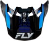 Fly Racing Formula S Visor Black Carbon/Blue M/L - Replacement visor for Fly Racing Formula S helmet