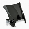 Dark Smoke Mohawk Windshield w/ Chrome Mounts Fits 44-51mm O.D. Forks - For 02-17 Honda HD