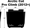PDP Snow Flap Arctic Cat ProClimb/M/HCR 2012+ Replacement - Fits Arctic Cat ProClimb/M/HCR 2012 and newer