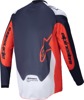 Alpinestars Pro-Dura Jersey Navy/Hot Orange/White Small - Durable riding jersey in Small, Navy/Orange/White