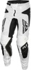Fly Racing Kinetic Mesh Sym Pants White/Black Size 36 - Lightweight mesh MX pants for comfort and airflow