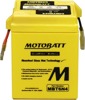 MotoBatt MBT6N4 Quadflex AGM Sealed Battery - Sealed AGM battery, universal fit