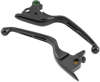 Biker's Choice Dual Slotted Black Lever Set