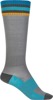 Fly Racing MX Thin Socks Grey LG/XL - Thin MX socks in Grey, size LG/XL