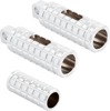 Arlen Ness Cush Footpegs Chrome Male Mount Pair - Chrome male mount footpegs, pair
