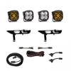 Baja Designs SAE Amber Squadron Pro Fog Pocket Kit Fits 2021+ Ford F150