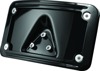 Kuryakyn Curved Laydown License Plate Frame Gloss Black - Curved laydown frame in gloss black finish