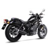 Classic Racer Black Edition Stainless Steel Slip On Exhaust Muffler - For 2017+ Honda Rebel 300/500