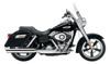 4" Slashdown Chrome Dual Slip On Exhaust - 12-16 Harley FLD Switchback