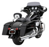 2-into-1 Chrome Full Exhaust - For 10-16 Harley FLH & FLT
