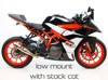 GP Stainless Steel Slip On Exhaust - For 17-20 KTM Duke/RC 390