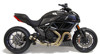 Black Center GP Slip On Exhaust w/ Sound Insert - for 11-18 Ducati Diavel