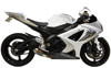 Black Center GP Slip On Exhaust - for 07-08 Suzuki GSXR1000