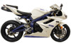 Black Velvet Dual Slip On Exhaust - for 06-12 Triumph Daytona 675
