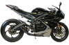Black Velvet GP Slip On Exhaust - For 13-15 Triumph Daytona 675 & 675R