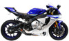 Black Velvet GP Slip On Exhaust by Competition Werkes Fits 15-22 Yamaha R1