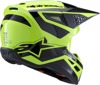 Alpinestars SM3 Heat Helmet Yellow Fluo/Black XL - Gloss off-road helmet in XL by Alpinestars