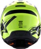 Alpinestars SM3 Heat Helmet Yellow Fluo/Black XL - Gloss off-road helmet in XL by Alpinestars