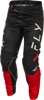 Fly Racing Kinetic Mesh Center Pants Black/White/Red 38 - Durable mesh riding pants for comfort & performance.