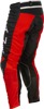 Fly Racing Kinetic Mesh Center Pants Black/White/Red 38 - Durable mesh riding pants for comfort & performance.