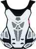 Answer Apex 1 Roost Guard White/Black Adult - White/Black adult roost guard for MX/Offroad