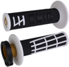 ODI Emig 2.0 V2 Lock-On Grips Black/White Pair - Lock-On grips, black/white, For select MX and off-road models ODI Emig 2.0 V2 Lock-On Grips Black/White Pair - Lock-On grips, black/white, For select MX and off-road models