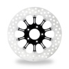 Performance Machine 11.8" Revel Front Brake Rotor Black/Chrome