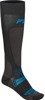 Fly Racing Snow Midweight Wool Socks Grey/Blue LG/XL - Warm wool socks for snow riding