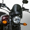 Flyscreen Windscreen - Dark Smoke w/Black Hardware - Fits 52-56mm O.D. Forks