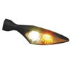 Kuryakyn Rhombus Front Left Light White/Amber Satin Black