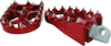 Red Moto Sytle Footpeg Set 2"x3.125" - Fits Most Harleys Red Moto Sytle Footpeg Set 2"x3.125" - Fits Most Harleys