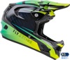 Fly Racing Werx-R Carbon Helmet Hi-Vis/Teal Small - Full-face carbon helmet, size small, Hi-Vis/Teal