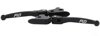 FLO Motorsports MX Style Adjustable Lever Set Black For 08-13 Harley FLH/FLT