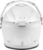 Fly Racing Trekker Solid Helmet White XL - ECE/DOT helmet with sunshade, XL, White