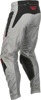 Fly Racing Kinetic Sym Pants Light Grey/Red/Black Size 40 - Offroad riding pants in Light Grey/Red/Black, Size 40