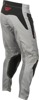 Fly Racing Kinetic Sym Pants Light Grey/Red/Black Size 40 - Offroad riding pants in Light Grey/Red/Black, Size 40