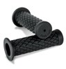 Burly Brand Diamondback 7/8in Rubber Grips Black - Black 7/8in grips for handlebars, universal fit