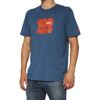 100% Men's Donut Tee Dp Sea Heather Small - Cotton Blend