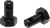Letric Lighting Mirror Mount for 45-Caliber Mini LEDs Black - Mirror stem mount for 45-Caliber Mini LEDs
