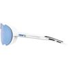 100% Westcraft Sunglasses White Frame Blue Lens Unisex Adults