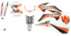 Raceline Graphics Complete Kit White Backgrounds Fits 13-16 KTM 125-500 Raceline Graphics Complete Kit White Backgrounds Fits 13-16 KTM 125-500